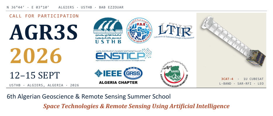 AGR3S 2026 – AI, Remote Sensing and Space Technologies